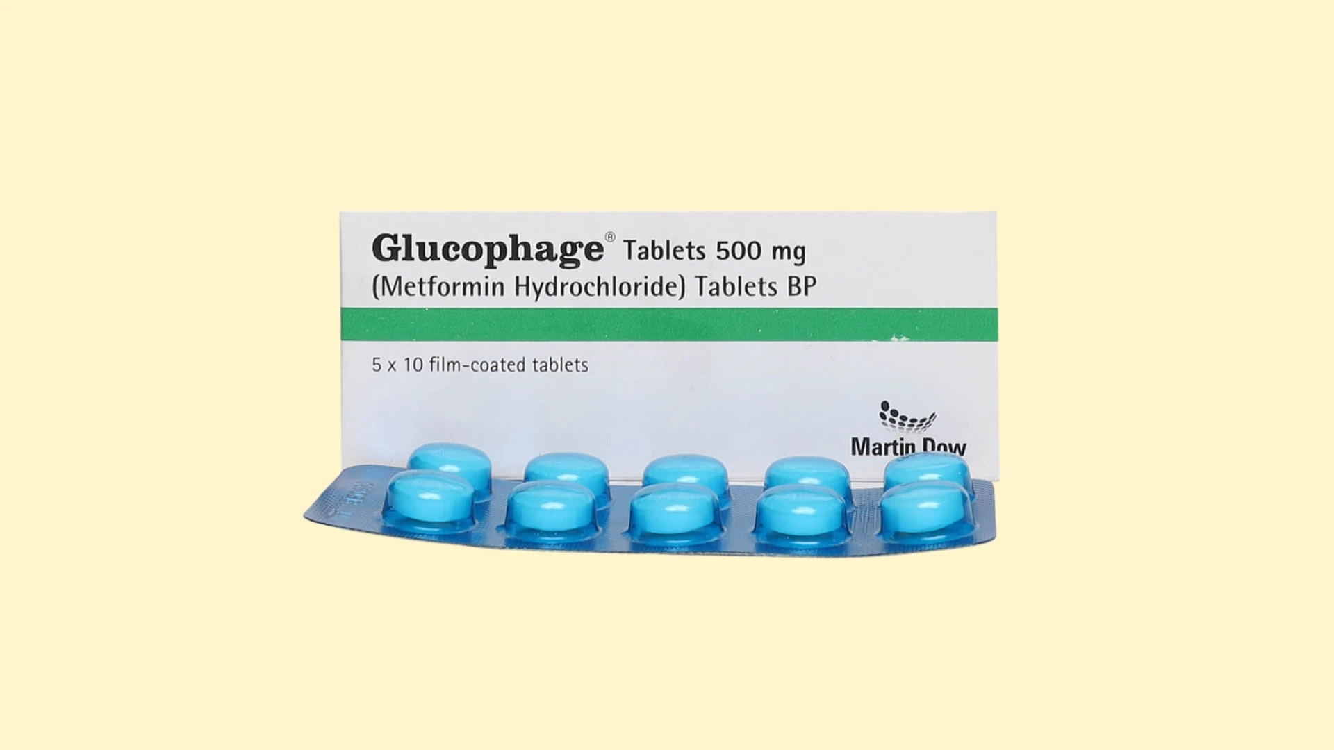 Opakowanie leku Glucophage 500 mg